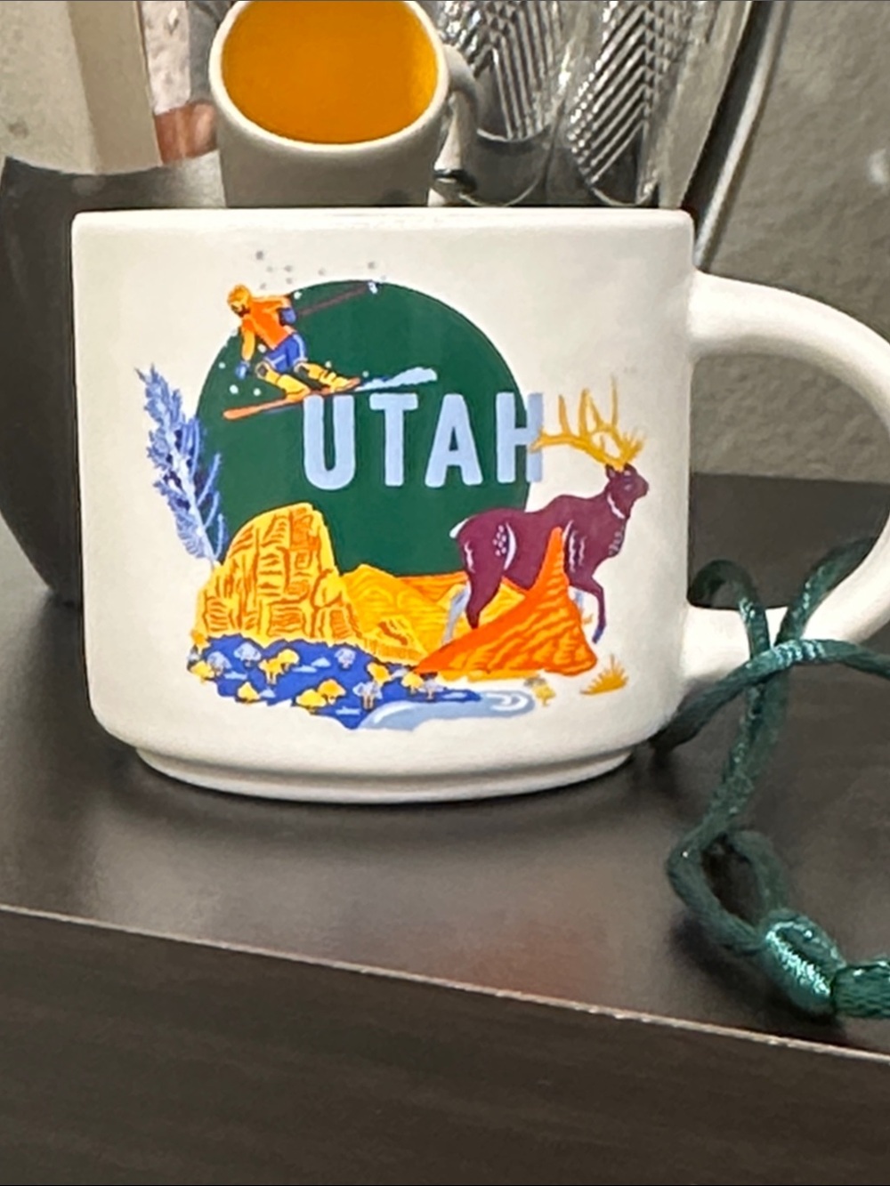 Starbucks Discovery series UTAH Ceramic mini coffee Mug ornament
